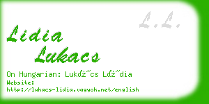 lidia lukacs business card